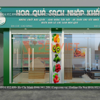 Thiết kế shop hoa quả sạch nhập Khẩu- Cao Bằng